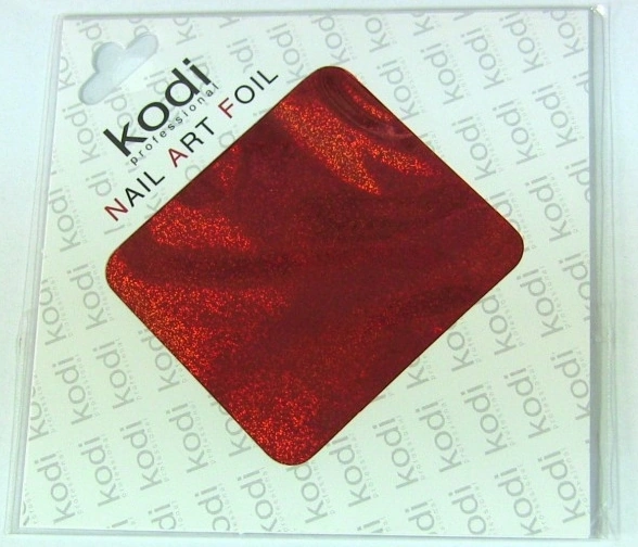 Фольга для лиття, колір: голограма червона Kodi Foil for molding holographic red