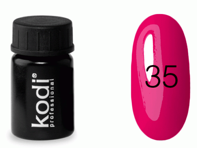 Гель-фарба без липкого шару Kodi Gel Paint №35 рожево-кораловий, перламутровий 4 мл