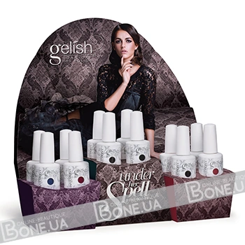 Картонний настільний дисплей на 12 флаконів Harmony Gelish Under Her Spell Collection 12 шт.