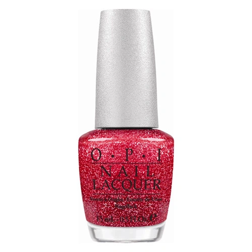 Лак OPI Bold Nail Polish темно-малиновий з голографічними блискітками 15 мл