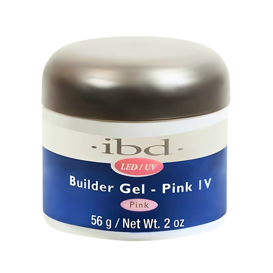 Конструюючий гель IBD LED/UV Builder Gel Pink IV тепло-рожевий 56 г