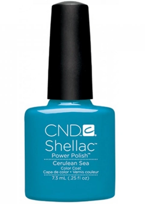 Гель-лак CND Shellac Cerulean Sea небесно-блакитний, емаль 7,3 мл