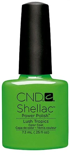 Гель-лак CND Shellac Lush Tropics зелений лаймовий, емаль 7,3 мл