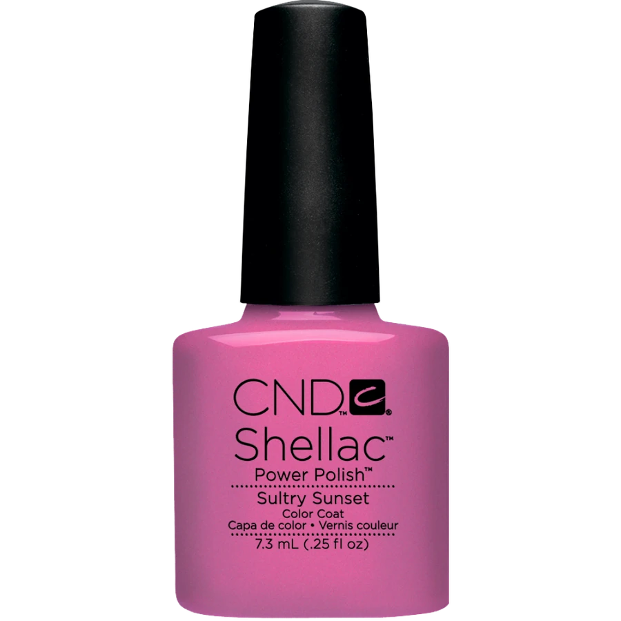 Гель-лак CND Shellac Sultry Sunset фуксія з шиммером 7,3 мл