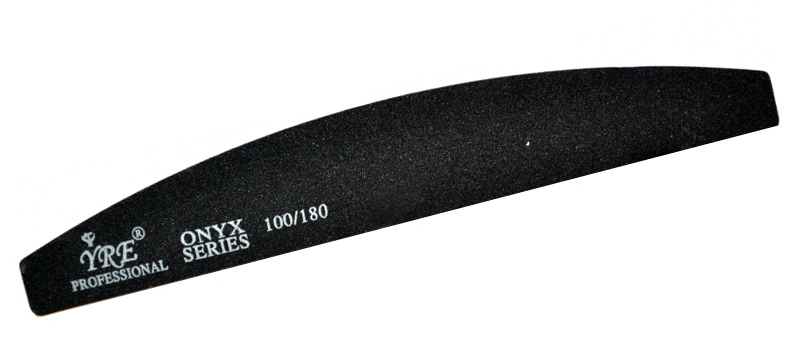 Пилка для штучних та натуральних нігтів YRE Onyx Series Half File 100/180 грит