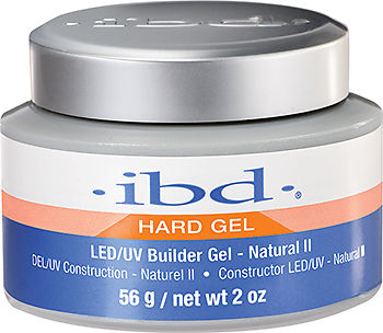 Конструюючий камуфлюючий гель натуральний IBD LED/UV Builder Gel Natural II ступінь насиченості відтінку 2 із 5 56 г