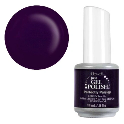 Гель-лак Прекрасний Пейслі IBD Just Gel Polish Perfectly Paisley баклажанний, емаль 14 мл