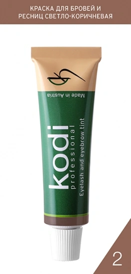 Kodi Dye for eyebrows and eyelashes light brown 15 мл