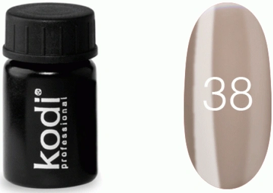Гель-фарба без липкого шару Kodi Gel Paint №38 бежево-сірий, емаль 4 мл
