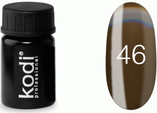 Гель-фарба без липкого шару Kodi Gel Paint №46 темно-кавовий, емаль 4 мл