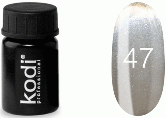 Гель-фарба без липкого шару Kodi Gel Paint №47 сірий із шиммером 4 мл