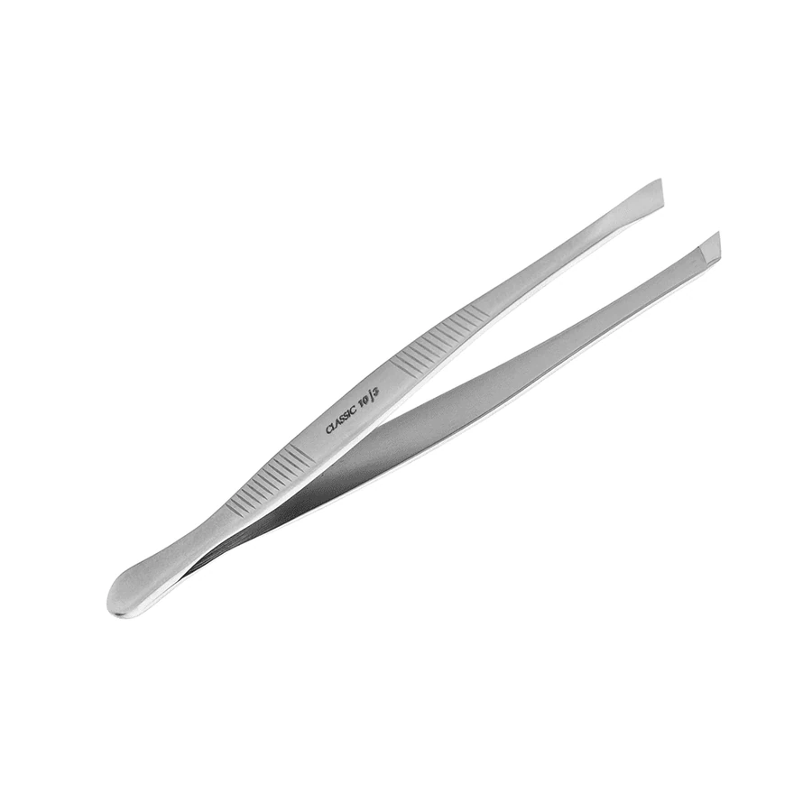 Пінцет для брів зі скошеними робочими краями Staleks CLASSIC 10 TYPE 3 (П-02)