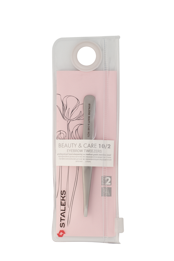 Пінцет широкі ручки, звужений Staleks BEAUTY & CARE 10 TYPE 2 (П-08)