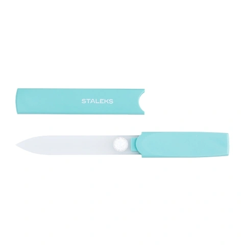Пилочка Кришталева 135 мм у пластиковому чохлі Staleks Nail File Crystal 135 Hard Plastic Packaging