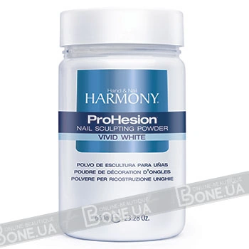 Яскраво-біла акрилова пудра Harmony ProHesion vivid white nail sculpting powder 660 г