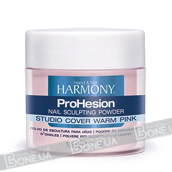 Камуфлююча тепло-рожева акрилова пудра Harmony ProHesion studio cover warm pink nail sculpting powder 105 г