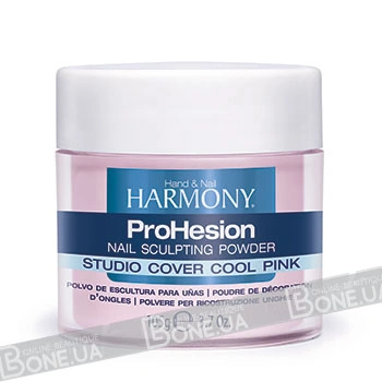 Камуфлююча холодно-рожева акрилова пудра Harmony ProHesion studio cover cool pink nail sculpting powder 105 г