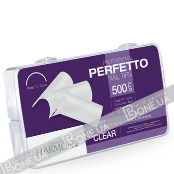 Прозорі типси для нігтів Harmony H Clear Tips 500 шт