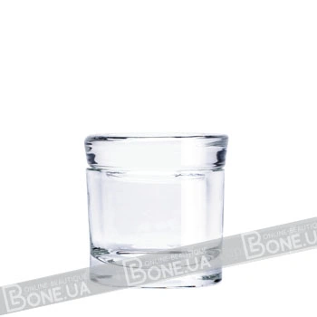 Скляний стаканчик для акрилової рідини з кришкою Harmony glass dapping dish