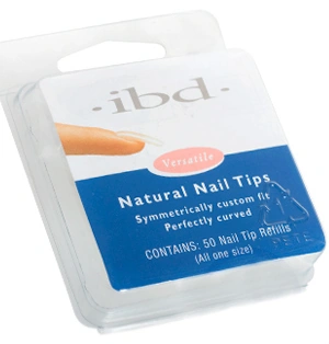 Типси з повною контактною зоною №10, 50 шт IBD Natural Nail Tips №10