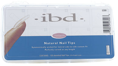Типси з повною контактною зоною асорті 100 шт IBD Natural Nail Tips 100