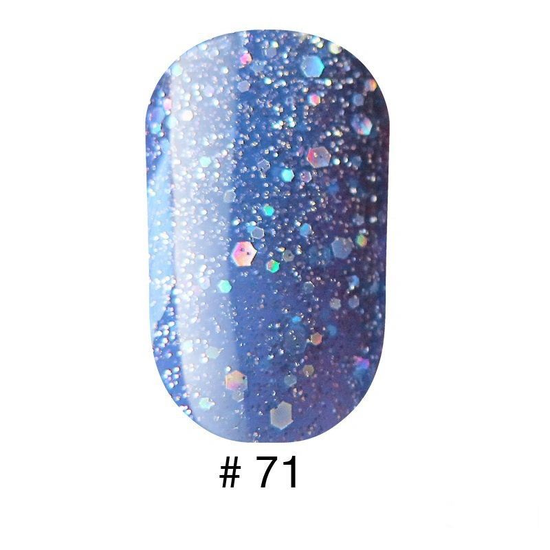 Гель лак G.La color 071 G.La color синій із блискітками 10 мл