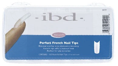 Типси без контактної зони асорті 100 шт IBD Perfect French Nail Tips 100