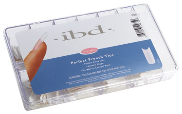 Типси без контактної зони асорті 500 шт IBD Perfect French Nail Tips 500