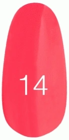 Лак Kodi Nail Polish №14 червоно-рожевий, неоновий 15 мл