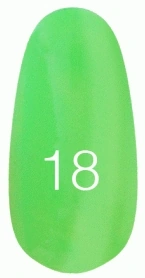 Лак Kodi Nail Polish №18 зелений лаймовий, неоновий 15 мл