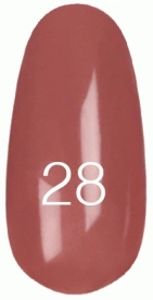 Лак Kodi Nail Polish №28 бежево-коричневий, емаль 15 мл