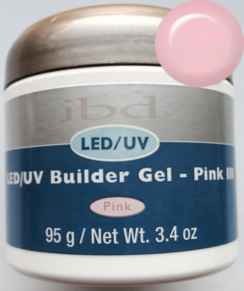 Гель, що конструює камуфлюючий рожевий IBD Builder Gel Pink III 95 гр холодний відтінок