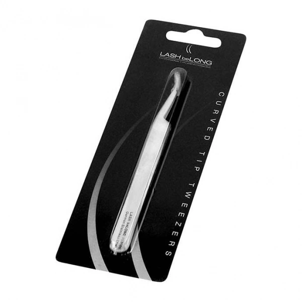 Гострий тонкий пінцет закручений на кінці LASH beLONG Curved Tip Tweezers