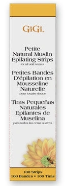 GIGI Natural Muslin Epilating Strips Petite 100шт