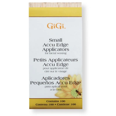 Скошений дерев`яний аплікатор маленький 100 шт GIGI Accu Edge Applicators Small