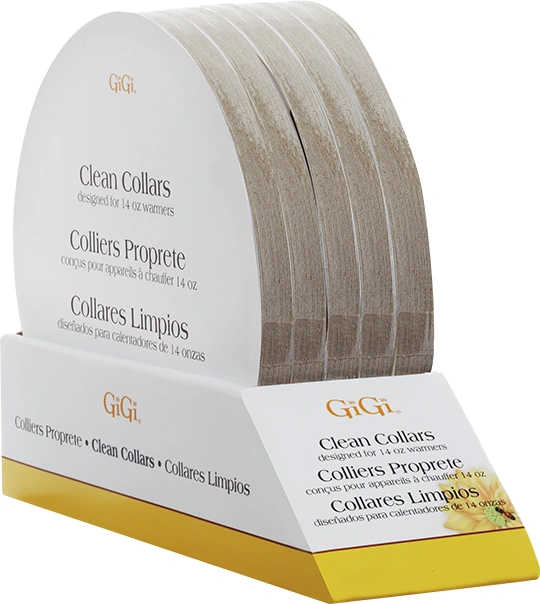 Паперові комірці на апарати для розігріву воску GIGI Clean Collars на банки по 396г/368г 20 шт
