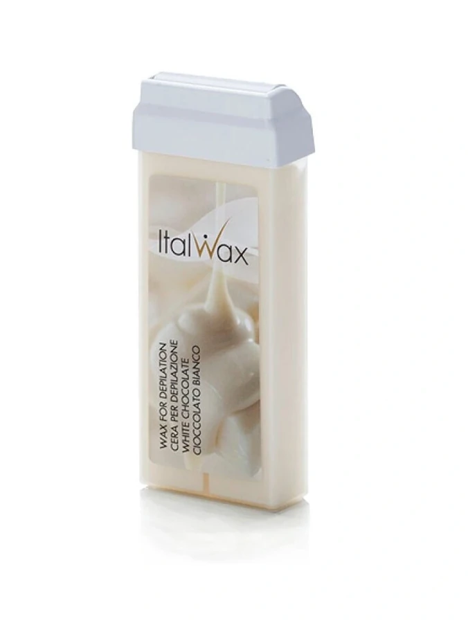 Віск у касетах із роликом Білий шоколад ItalWax White Chocolate Roller Wax 100 мл