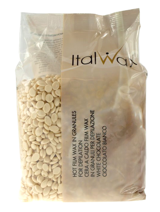 Гранульований бразильський гарячий віск ItalWax Cioccolato Bianco Wax In Granules білий шоколад 1 кг