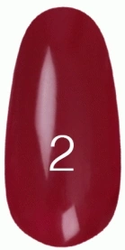 Лак Kodi Nail Polish №2 бордовий, емаль 15 мл