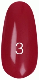 Лак Kodi Nail Polish №3 бордовий, емаль 15 мл