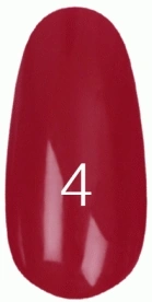 Лак Kodi Nail Polish №4 бордово-малиновий, емаль 15 мл
