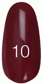 Лак Kodi Nail Polish №10 бордово-коричневий, емаль 15 мл