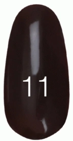 Лак Kodi Nail Polish №11 чорно-коричневий, емаль 15 мл