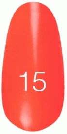 Лак Kodi Nail Polish №15 коралово-оранжевий, емаль 15 мл