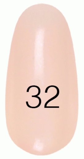 Лак Kodi Nail Polish №32 світлий персиково-рожевий, з мікроблиском 15 мл