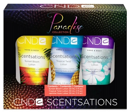 Набір лосьйонів для рук та тіла 3шт по 30 мл CND Scentsations Paradise Trio