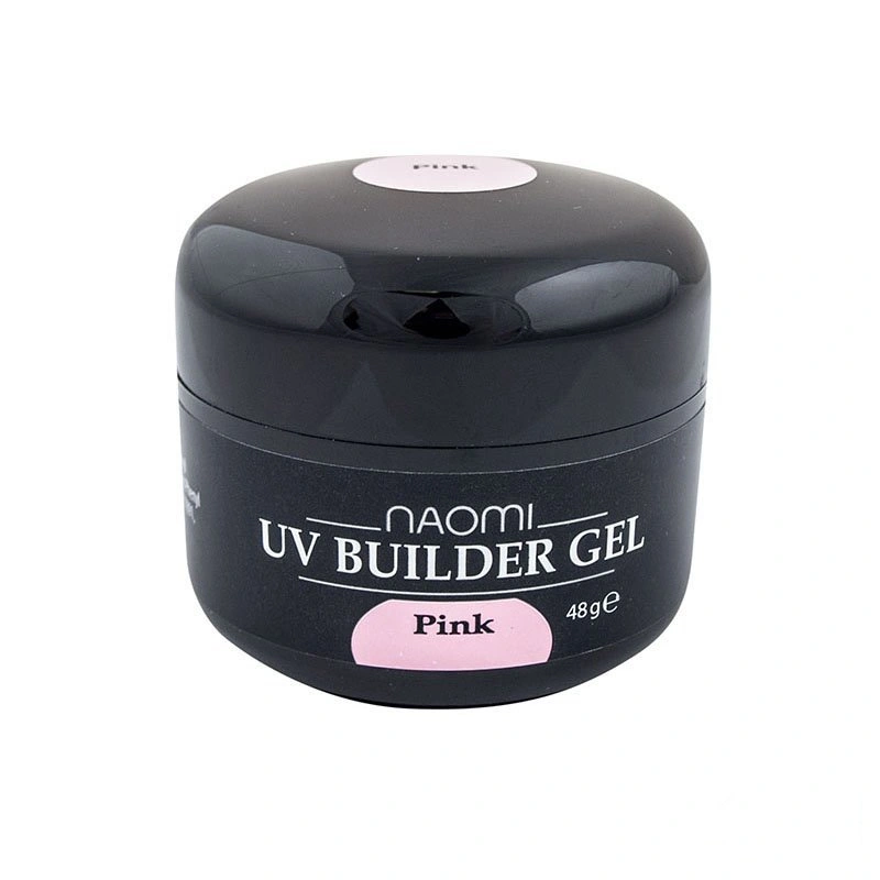 Трифазний конструюючий прозоро-рожевий гель Naomi UV Builder Gel Pink 48 гр