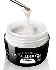 Будівельний білий гель Naomi UV Builder Gel White 48 гр