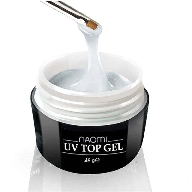 Завершальний топ-гель Naomi UV Top Gel Clear 48 гр з липким шаром
