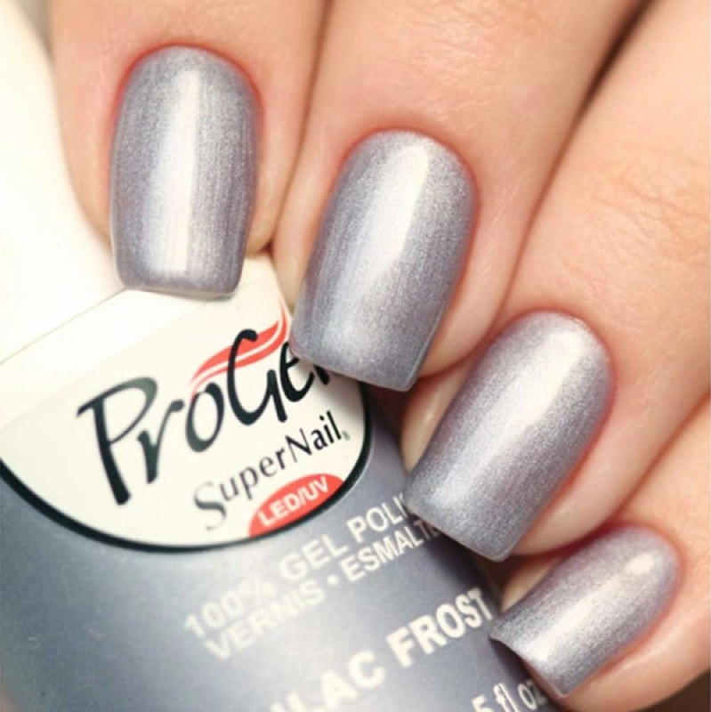 Гель-лак Ліловий мороз Super Nail ProGel Lilac Frost сіро-бузковий, перламутр 14 мл